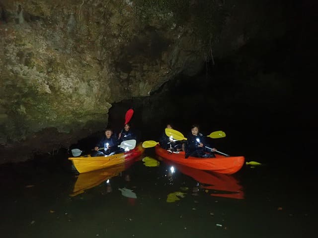 石垣島の夜のナイトカヌー