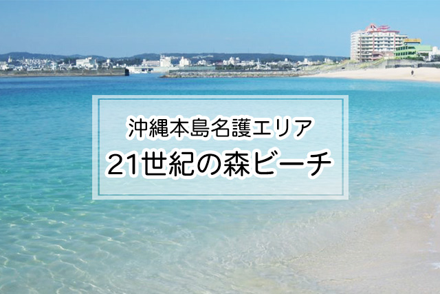 沖縄県名護エリアの21世紀の森ビーチ