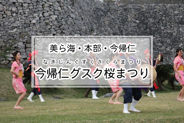 美ら海・本部・今帰仁エリアの今帰仁グスク桜まつり