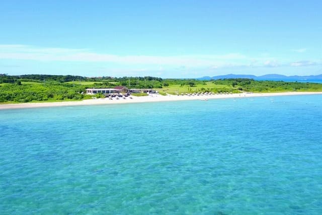 小浜島のはいむるぶしビーチ