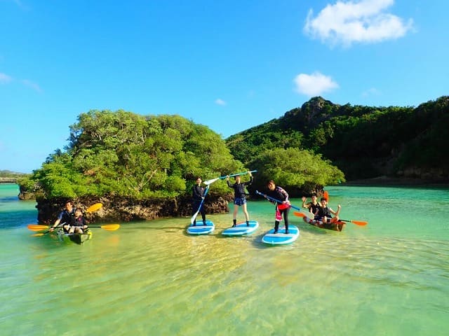 友人との宮古島旅行でSUPに挑戦